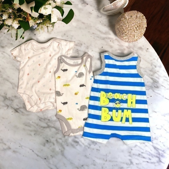 Newborn 3 Piece Bodysuit Bundle - Picture 1 of 7